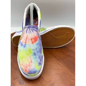 Nike Court Legacy Print Slip On Shoes Tie Dye Canvas CZ1752-900 Women 9.5 Bright